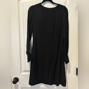 J. Crew Black Long Sleeve Dress